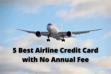 best airline credit cards no annual fee